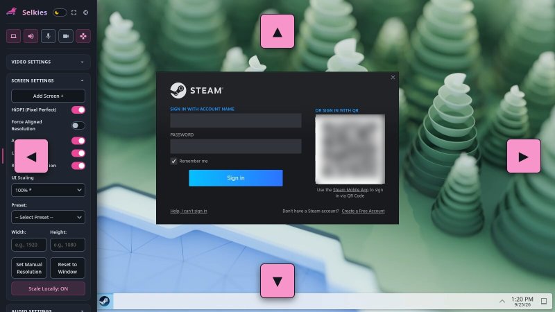 Add Screen placement arrows in the KDE Webtop Add Screen placement arrows in the KDE Webtop